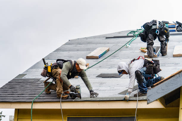 Professional Roofing technician working in Groveland, IL